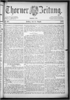 Thorner Zeitung 1884, Nro. 196