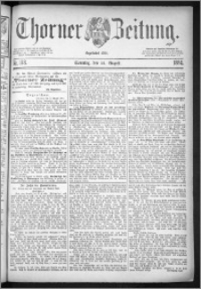 Thorner Zeitung 1884, Nro. 198