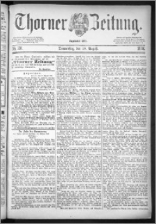 Thorner Zeitung 1884, Nro. 201