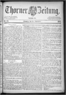Thorner Zeitung 1884, Nro. 216 + Beilage