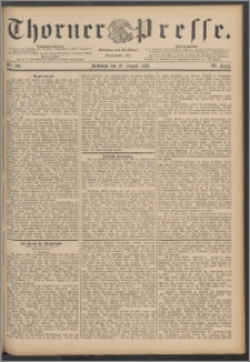 Thorner Presse 1888, Jg. VI, Nro. 196 + Extrablatt