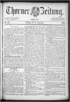 Thorner Zeitung 1884, Nro. 270 + Beilage