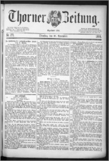 Thorner Zeitung 1884, Nro. 271
