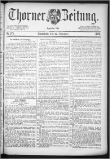 Thorner Zeitung 1884, Nro. 275