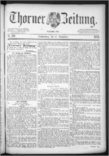 Thorner Zeitung 1884, Nro. 279