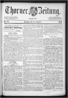 Thorner Zeitung 1884, Nro. 282 + Beilage