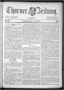 Thorner Zeitung 1884, Nro. 291 + Beilage, Beilagenwerbung