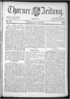 Thorner Zeitung 1884, Nro. 296 + Beilagenwerbung