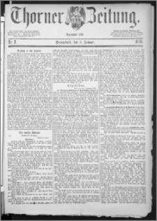 Thorner Zeitung 1885, Nro. 2