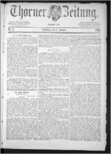 Thorner Zeitung 1885, Nro. 4