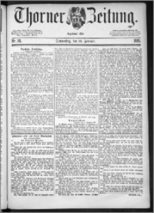 Thorner Zeitung 1885, Nro. 36