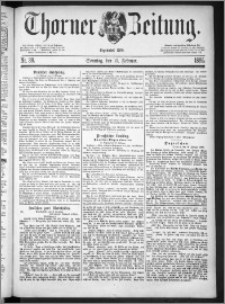 Thorner Zeitung 1885, Nro. 39 + Beilagenwerbung