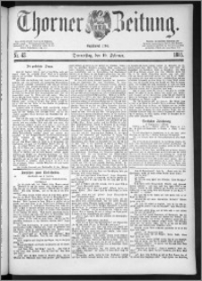 Thorner Zeitung 1885, Nro. 42