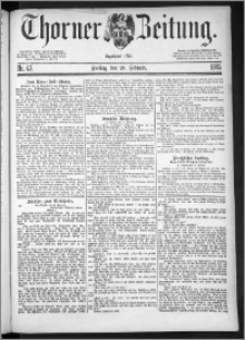 Thorner Zeitung 1885, Nro. 43