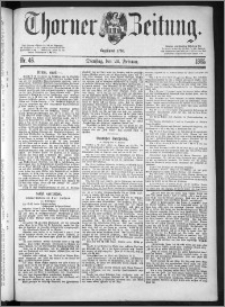 Thorner Zeitung 1885, Nro. 46
