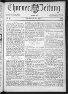 Thorner Zeitung 1885, Nro. 47