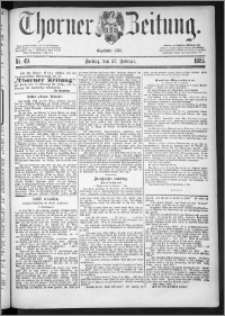 Thorner Zeitung 1885, Nro. 49