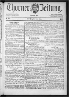 Thorner Zeitung 1885, Nro. 70 + Beilagenwerbung