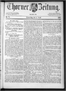 Thorner Zeitung 1885, Nro. 78