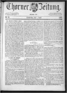 Thorner Zeitung 1885, Nro. 82