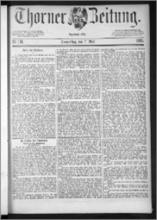 Thorner Zeitung 1885, Nro. 105
