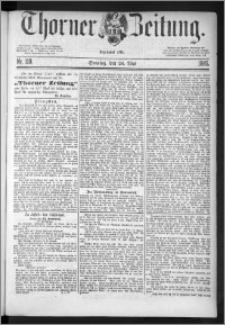 Thorner Zeitung 1885, Nro. 119 + Beilage