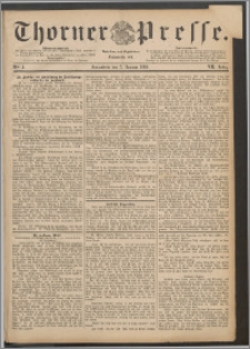Thorner Presse 1889, Jg. VII, Nro. 4 + Extrablatt