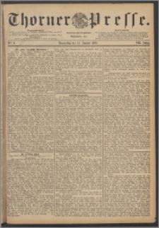 Thorner Presse 1889, Jg. VII, Nro. 8 + Beilagenwerbung