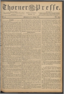 Thorner Presse 1889, Jg. VII, Nro. 43