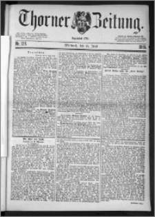 Thorner Zeitung 1885, Nro. 138 + Extra-Beilage