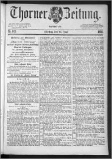 Thorner Zeitung 1885, Nro. 143