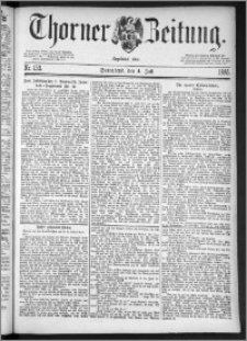 Thorner Zeitung 1885, Nro. 153
