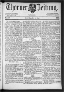 Thorner Zeitung 1885, Nro. 163