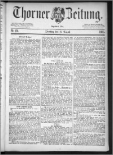 Thorner Zeitung 1885, Nro. 191