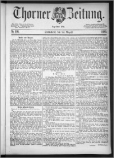 Thorner Zeitung 1885, Nro. 195