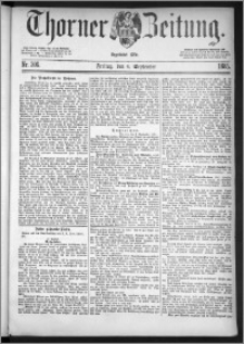 Thorner Zeitung 1885, Nro. 206