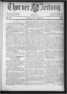 Thorner Zeitung 1885, Nro. 208 + Extra-Beilage
