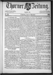 Thorner Zeitung 1885, Nro. 211