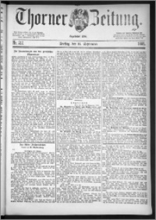 Thorner Zeitung 1885, Nro. 212