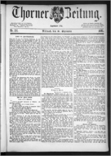 Thorner Zeitung 1885, Nro. 216