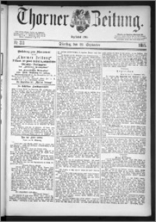 Thorner Zeitung 1885, Nro. 221