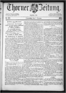 Thorner Zeitung 1885, Nro. 229