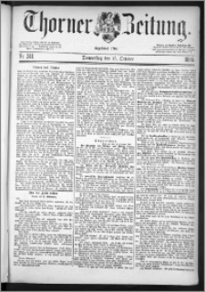 Thorner Zeitung 1885, Nro. 241 + Beilagenwerbung