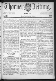 Thorner Zeitung 1885, Nro. 249