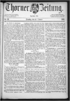 Thorner Zeitung 1885, Nro. 251