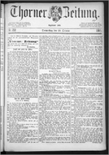 Thorner Zeitung 1885, Nro. 253 + Extra-Beilage, Beilagenwerbung
