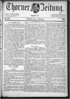 Thorner Zeitung 1885, Nro. 258