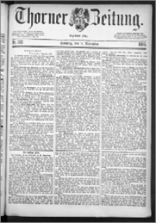 Thorner Zeitung 1885, Nro. 262 + Beilage