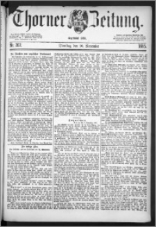 Thorner Zeitung 1885, Nro. 263