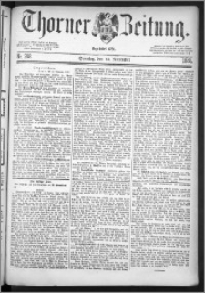 Thorner Zeitung 1885, Nro. 268 + Beilage, Extra-Beilage